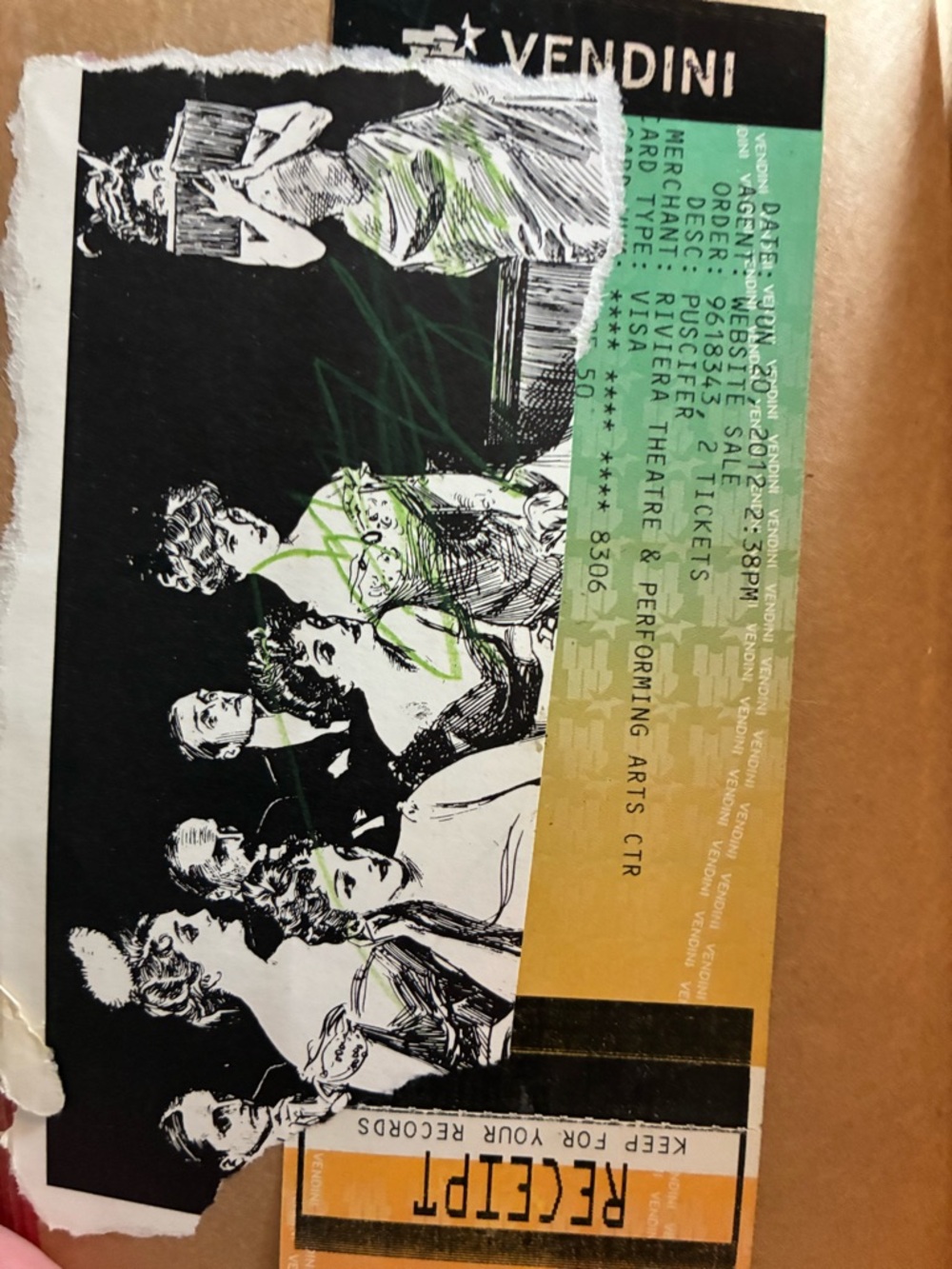 Autographs & Tickets 2012 Tour w Jeff Friedl of Devo, Carina Round etc Puscifer